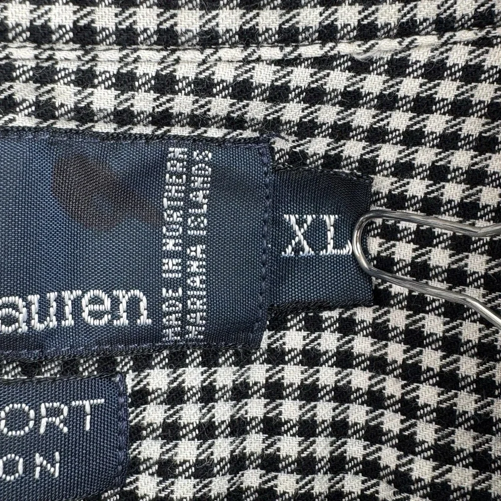Polo Ralph Lauren Lowell Sport Button Up Shirt Mens XL Blue Plaid Long Sleeve